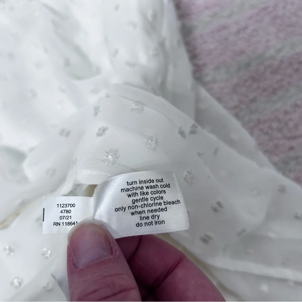 Lane Bryant Elegant Cream Long Sleeve Blouse High Low Hem Size 22/24 Office Boho - Picture 5 of 11